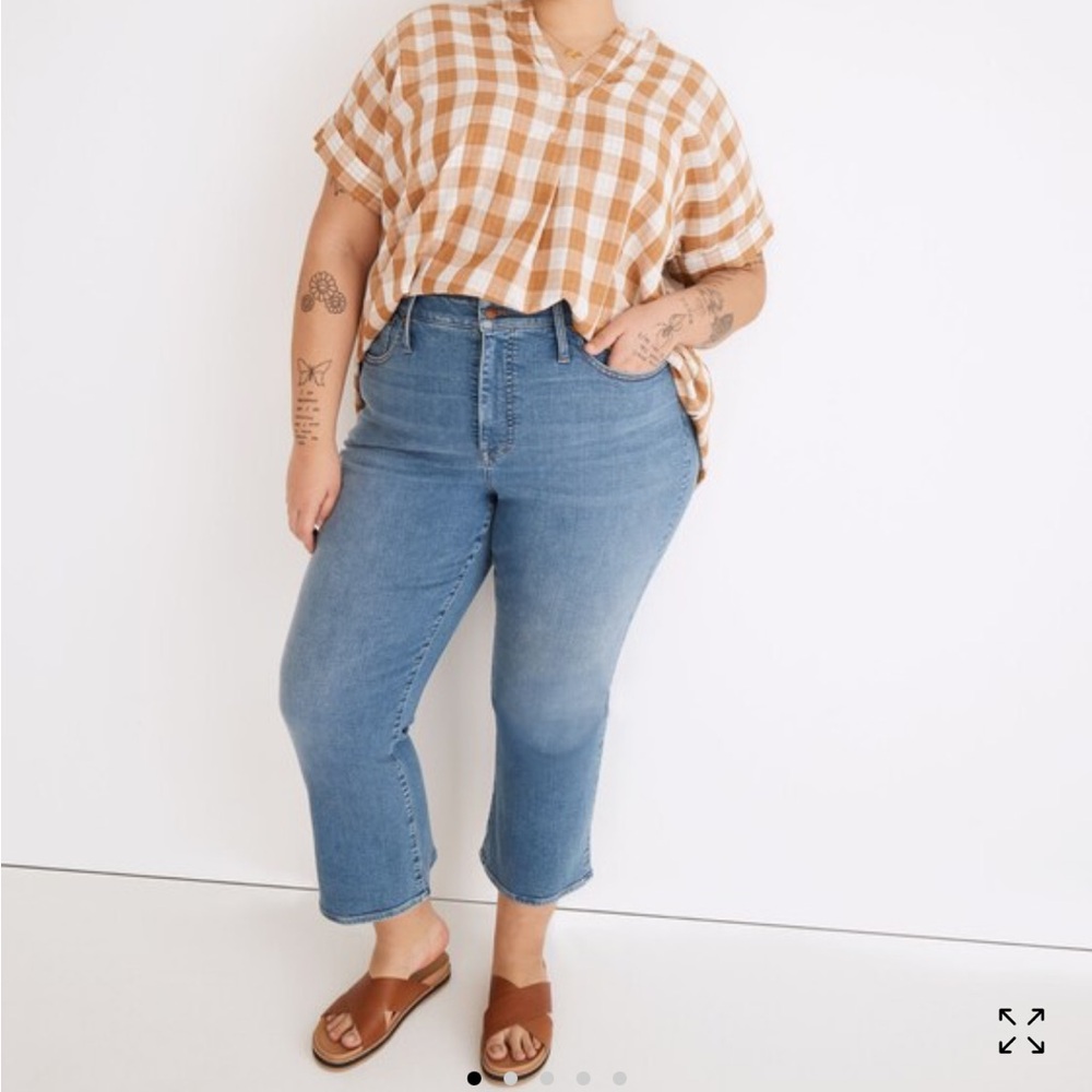 NWT Madewell 22W Plus Cami Demi Boot jeans